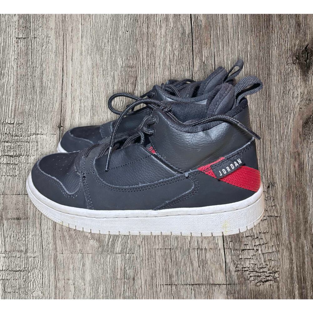 Nike Air Jordan Fadeaway black and red size 3.5 youth - Picture 2 of 5